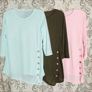 Bundle (3) womens half sleeve shirts size XL